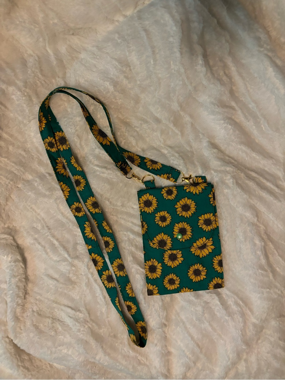 Handmade Sunflower Crossbody Purse